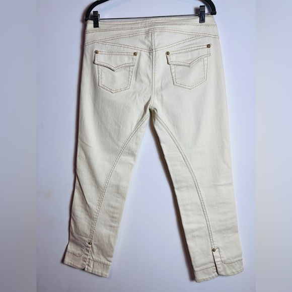 Vintage  Roberto Cavalli white Jeans with signature belt 44 - Picture 10 of 10